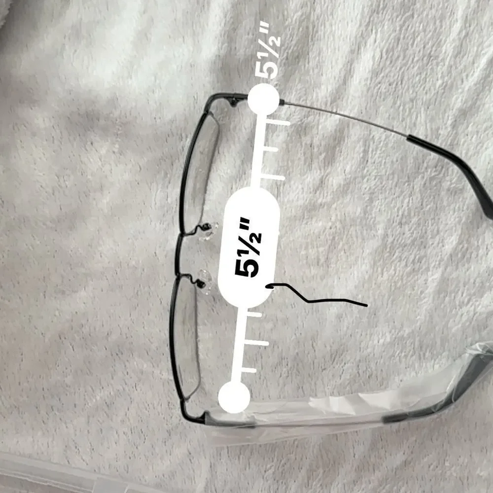 2 pairs 1/2 frame 1.50 unisex reading glasses in plastic case